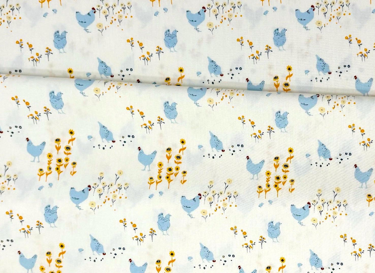 AGF Fabric | Hens and Chicks for Art Gallery Fabrics | Quilting Cotton | Sold by the Half Yard