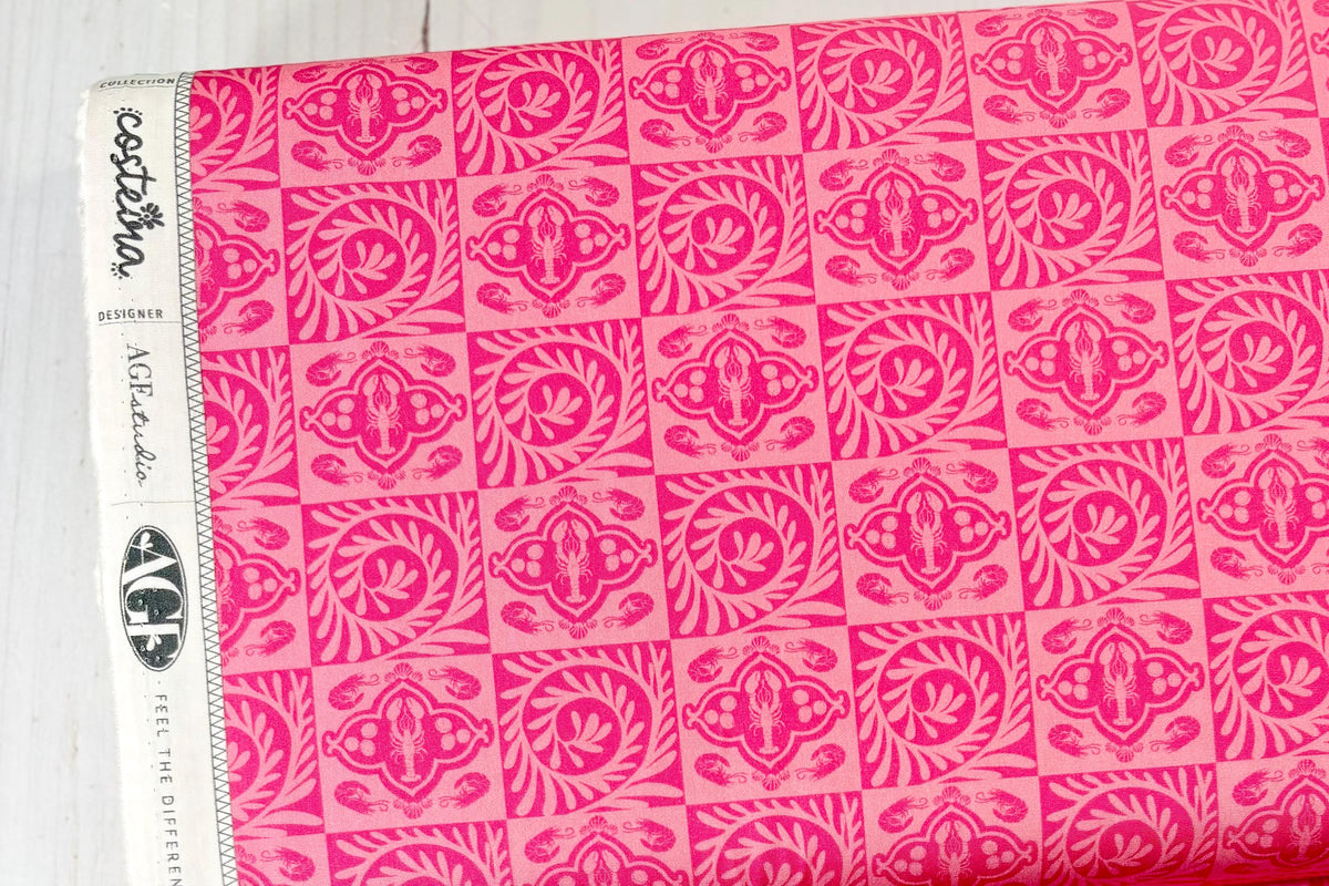 Azulejos Rosados - COS87305 - Costeira Collection by AGF Studio - Art Gallery Fabrics - Sold by the Half Yard