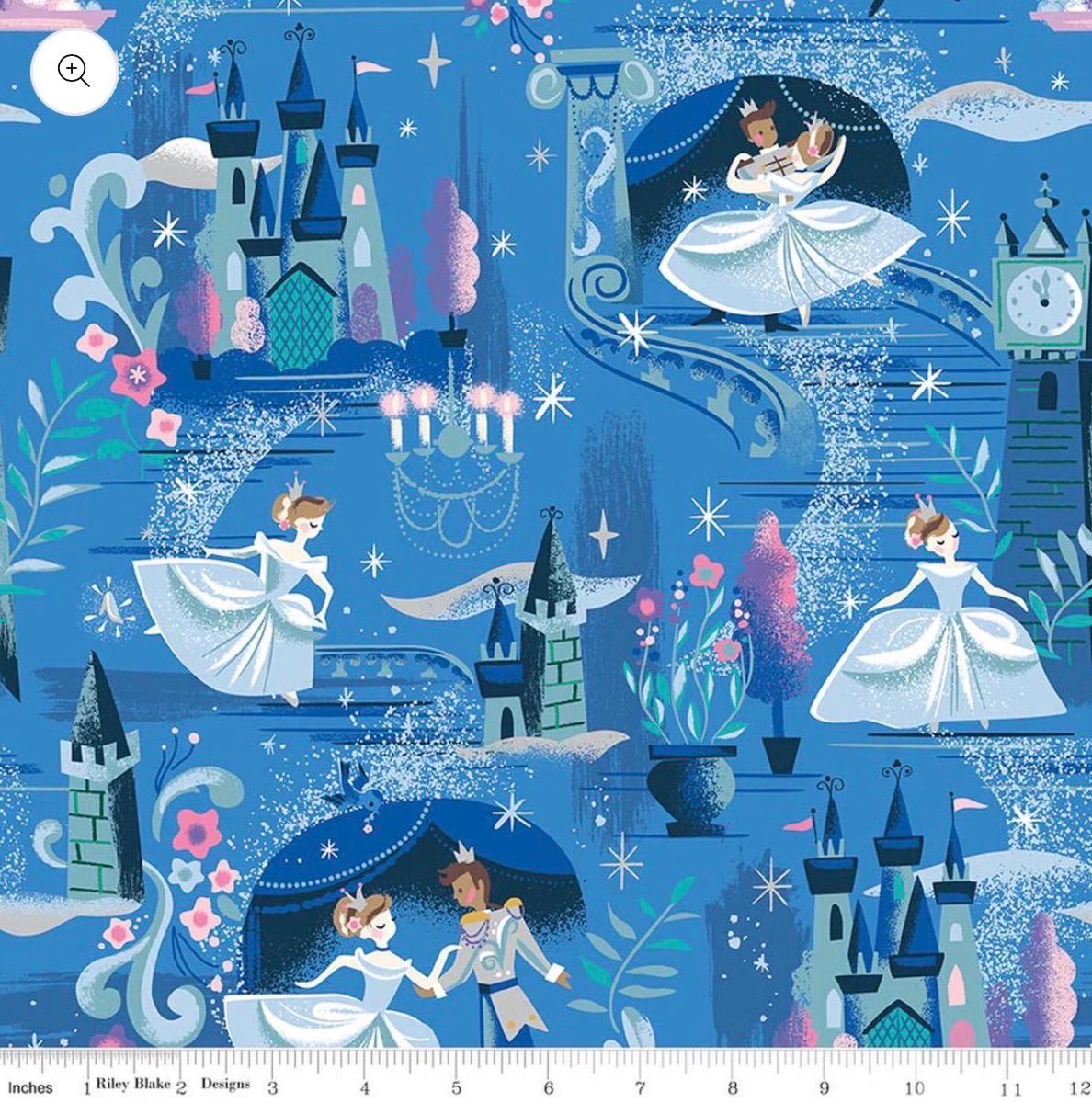 In Stock! Wishes The Ball Blueberry Sparkle by Jill Howarth for Riley Blake Designs - Sold by Half Yard