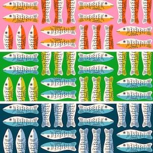 PRE-ORDER, Alexia Abegg 1-800-Calico Verdant RS4168-14, Ruby Star for Moda Fabric, Sardines Fish, 100% Cotton, October 2026 - Half Yard