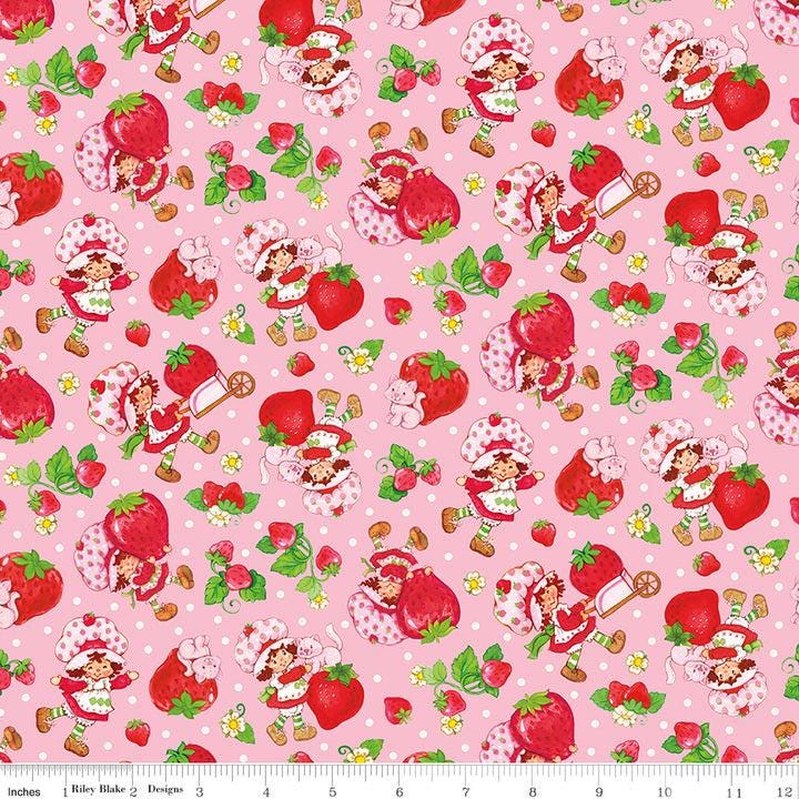 PRE-Order November | The World of Strawberry Shortcake™ Toss Pink, Sold by Half Yard