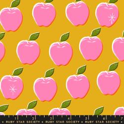 PREORDER RSS | Sparkle Shopper Apples in Goldenrod | March 2027 | Half Yard (Copy)