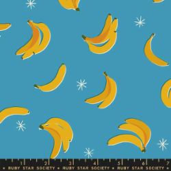 PREORDER RSS | Sparkle Shopper Bananas on Vintage Blue | March 2027 | Half Yard