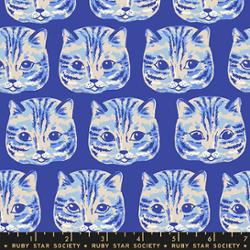 PREORDER RSS | Oops! All Cats -  Meow Meow in Blue Ribbon | May 2027 | Half Yard