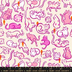 PREORDER RSS | Oops! All Cats -  Schmitties in Berry | May 2027 | Half Yard