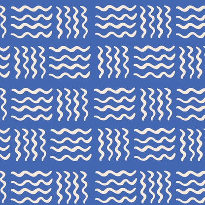 PREORDER March | Saltwater Lines Blue/Ivory by Cloud9 229877 | Sold by Half Yard