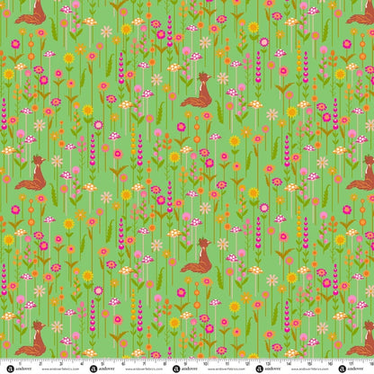 PRE-ORDER Nov 2026 | Menagerie by Alison Glass | Fox Light Grass | Half Yard