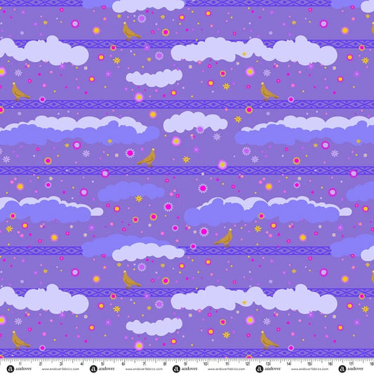 PRE-ORDER Nov 2026 | Menagerie by Alison Glass | Pigeon in Galaxy | Half Yard