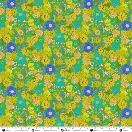 PRE-ORDER Nov 2026 | Menagerie by Alison Glass | Snail in Grass | Half Yard