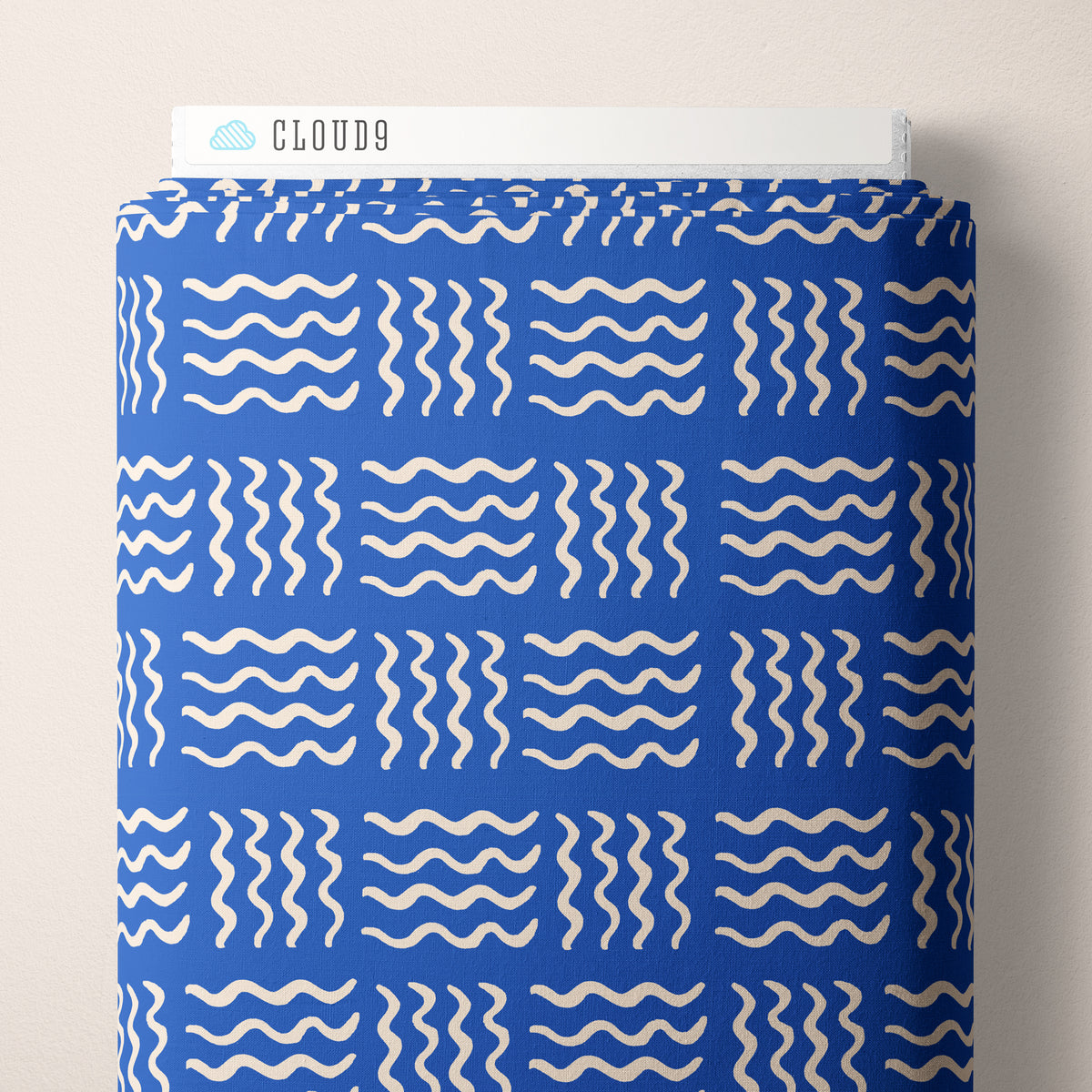 PREORDER March | Saltwater Lines Blue/Ivory by Cloud9 229877 | Sold by Half Yard
