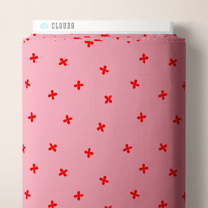PREORDER March |Sand Dollars Pink/Red by Cloud9  229879 | Sold by Half Yard