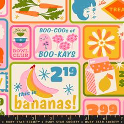 PREORDER RSS | Sparkle Shopper Retro Shopping in Multi | March 2027 | Half Yard