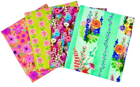Mia Charro | Floral Fiesta | Fat Quarter set of 4