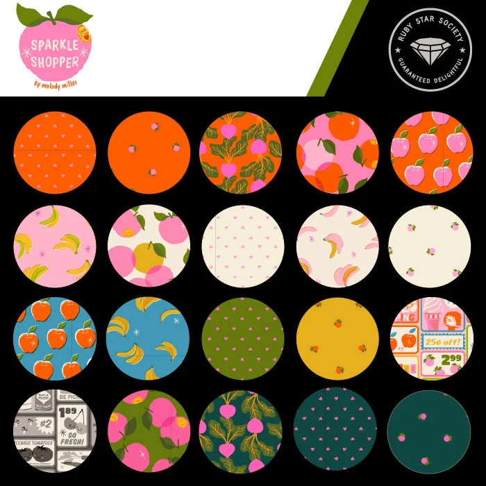 PREORDER RSS | Sparkle Shopper Peaches in June | March 2027 | Half Yard