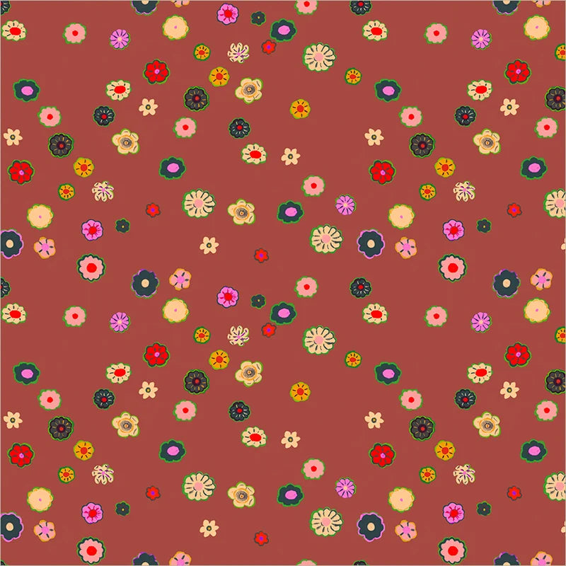 PRE-Order Heather Ross | Boat Race - Beads Brown | Half Yard - March 2027