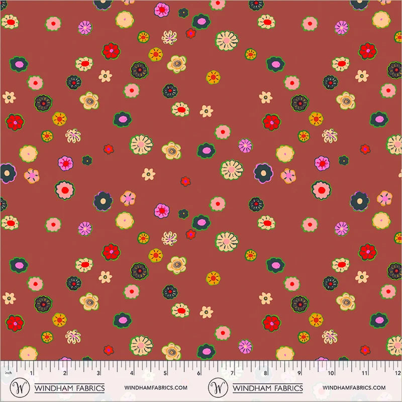 PRE-Order Heather Ross | Boat Race - Beads Brown | Half Yard - March 2027