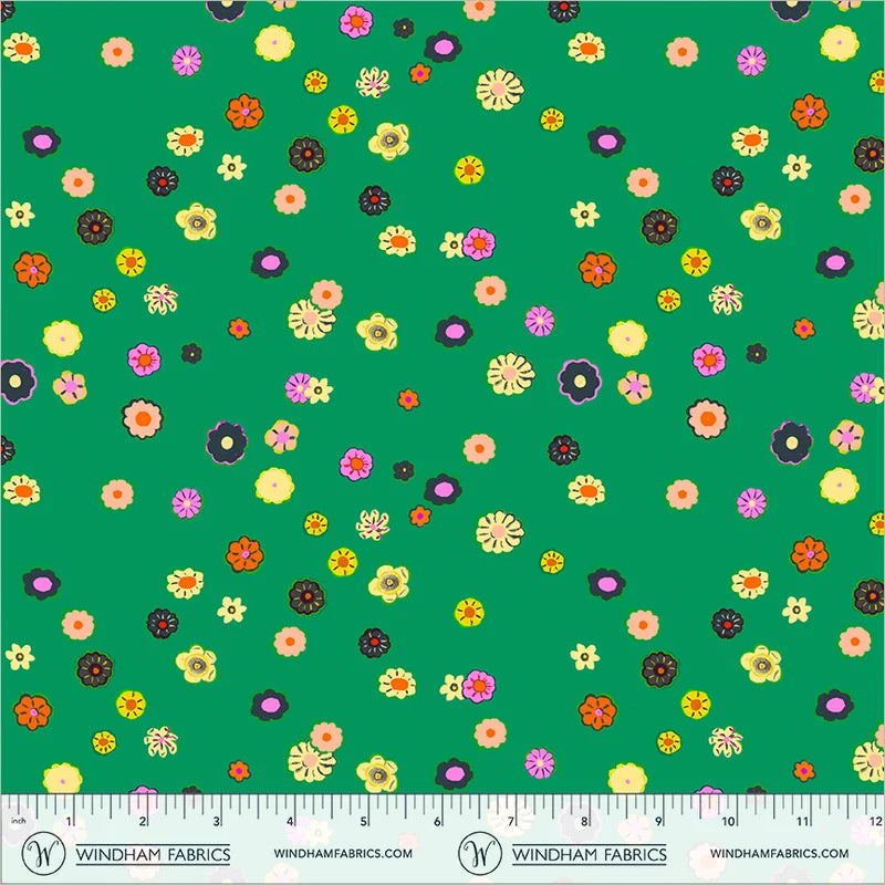 PRE-Order Heather Ross | Boat Race - Beads Jade | Half Yard - March 2027