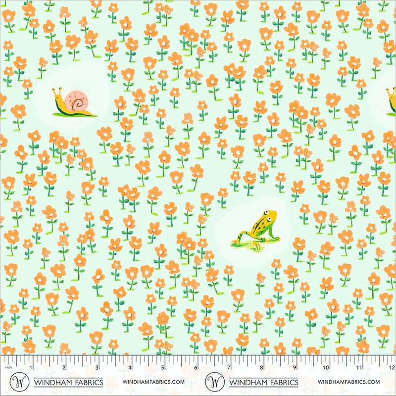 PRE-Order Heather Ross | Boat Race - Critters Aqua | Half Yard - March 2027