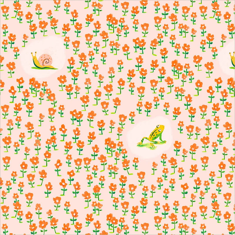 PRE-Order Heather Ross | Boat Race - Critters Pink | Half Yard - March 2027