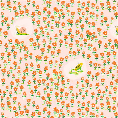 PRE-Order Heather Ross | Boat Race - Critters Pink | Half Yard - March 2027