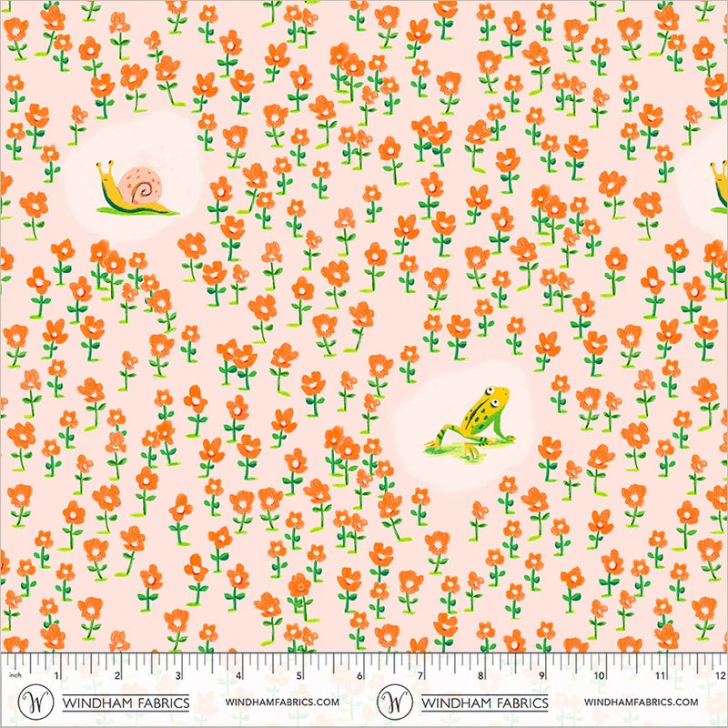 PRE-Order Heather Ross | Boat Race - Critters Pink | Half Yard - March 2027