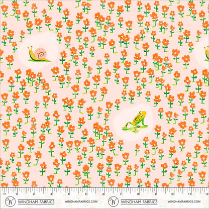 PRE-Order Heather Ross | Boat Race - Critters Pink | Half Yard - March 2027