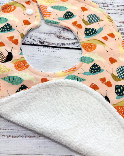 Baby Bibs - Baby Bib Set - Girl Bibs - Girl Baby Bibs - Snail Baby Bibs - Bibs - Baby Girl Gift - Baby Shower Gift - Baby's Christmas Gift