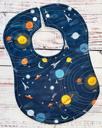Baby Bibs - Baby Bib Set - Space Bib - Rocket Ship Bib - Astronaut Bib - Baby Bibs - Baby Shower Gift - Baby's Christmas Gift - Bibs
