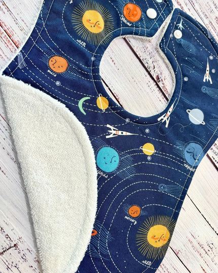 Baby Bibs - Baby Bib Set - Space Bib - Rocket Ship Bib - Astronaut Bib - Baby Bibs - Baby Shower Gift - Baby's Christmas Gift - Bibs