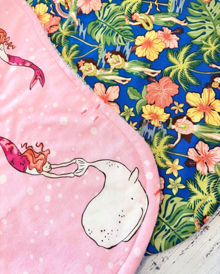 Baby Bibs - Baby Girl Bibs - Aloha Bibs - Bibs - Mermaid Baby Bib - Hula Girl - Baby Shower Gift - Baby Christmas Gift - Aloha Baby - Hawaii