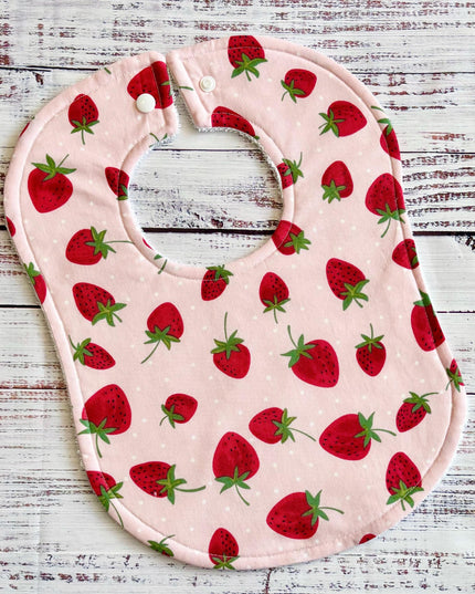 Baby Bibs - Baby Girl Bibs - Strawberry Bibs - Bibs - Strawberries - Baby Shower Gift - Baby Christmas Gift - Baby Fruit