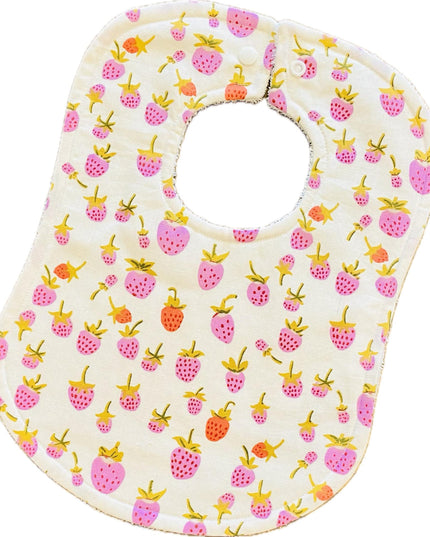 Baby Bibs - Baby Girl Bibs - Strawberry Bibs - Bibs - Strawberries - Baby Shower Gift - Baby Christmas Gift - Heather Ross