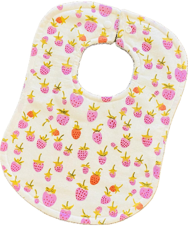 Baby Bibs - Baby Girl Bibs - Strawberry Bibs - Bibs - Strawberries - Baby Shower Gift - Baby Christmas Gift - Heather Ross