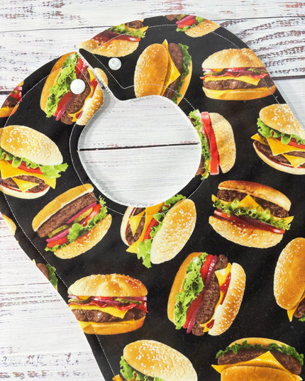 Baby Bibs - Gender Neutral Bibs - Cheeseburger - Baby Shower Gift - Baby's First Christmas Gift - New Baby Gift - Baby Christmas Gift - Bibs
