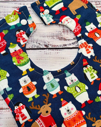 Baby Bibs - Baby Bib Set - Christmas Baby Bibs - Christmas Bibs - Bibs - Baby Shower Gift - Baby's First Christmas Gift