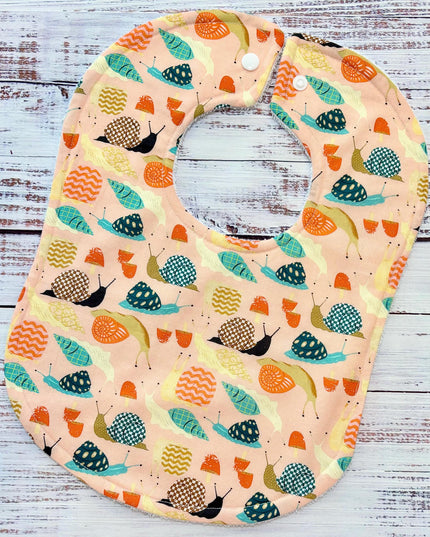Baby Bibs - Baby Girl Bibs - Snail Bibs - Bibs - Snail Bib - Snails - Baby Shower Gift - Baby Christmas Gift - Baby Gift