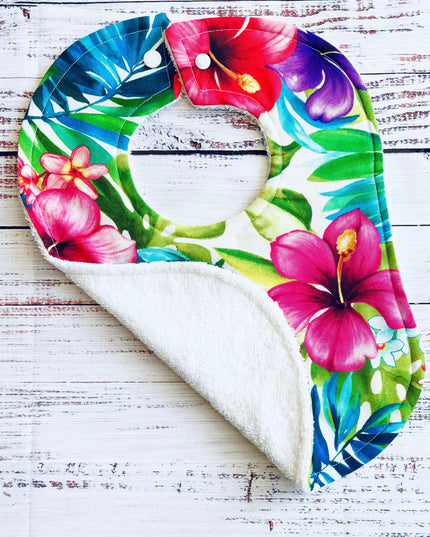 Tropical Baby Bibs | Hawaiian Baby Bib | Rainbow Bib | Hula Baby Bib | Drool Bibs | Girl Baby Bib Gift Set | Toddler Bibs