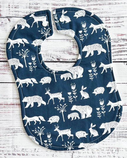 Baby Bibs - Baby Boy Bibs - Bear Bib - Deer Bib - Fox Bib - Camping Bib - Baby Shower Gift - Baby's First Christmas Gift