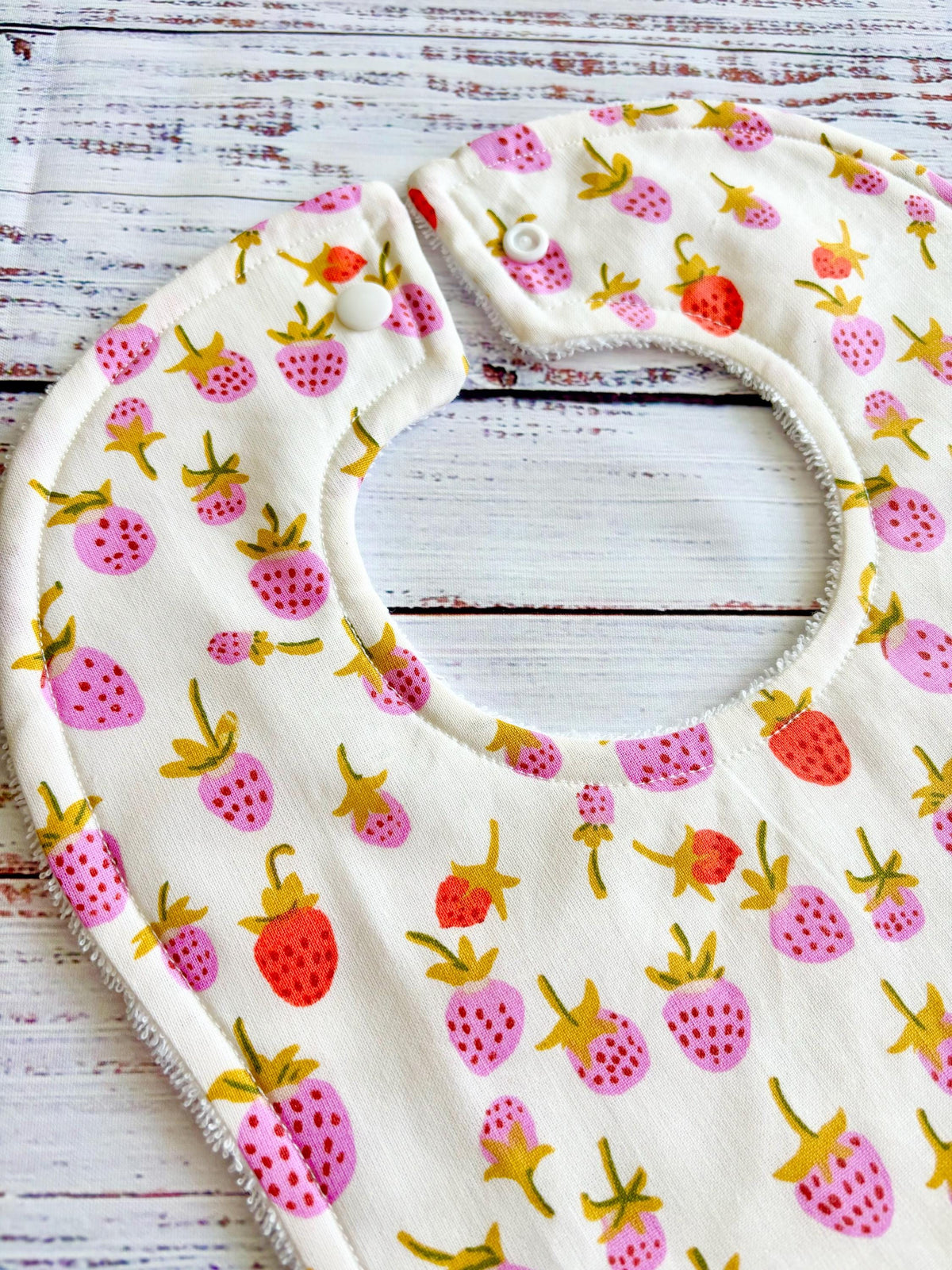Baby Bibs - Baby Girl Bibs - Popsicle - Strawberries - Strawberry Baby Bibs - Baby Shower Gift - Baby Easter Gift - Baby Gift - Berry Bib
