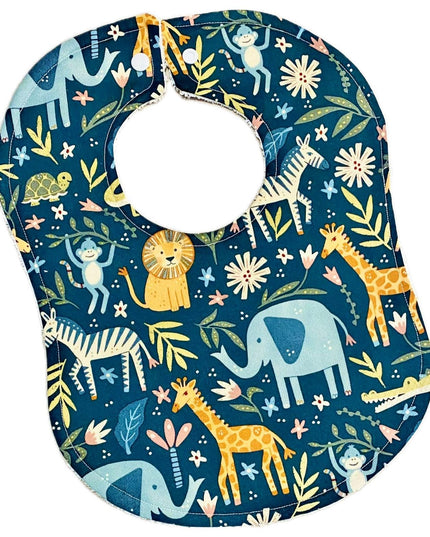 Baby Bib Gift Set | Elephant Bibs | Drool Bib | Boy Baby Bibs | Boy Drool Bibs | New Baby Gift | Baby Gift | Giraffe Baby Bib