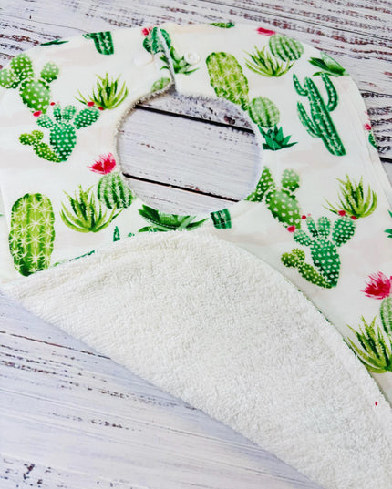 Baby Bib and Burp Cloth - Baby Bibs - Cactus Bib - Cactus - Baby Shower Gift - Baby's First Christmas Gift