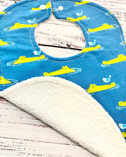 Baby Bib Gift Set | Alligator Bibs | Drool Bib | Boy Baby Bibs | Boy Drool Bibs | New Baby Gift | Baby Gift | Florida Baby Bib