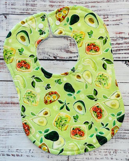 Baby Bibs - Baby Bib Set - Girl Bibs - Girl Baby Bibs - Sheep Bibs - Avocado Toast - Baby Girl Gift - Baby Shower Gift - Strawberry Bibs