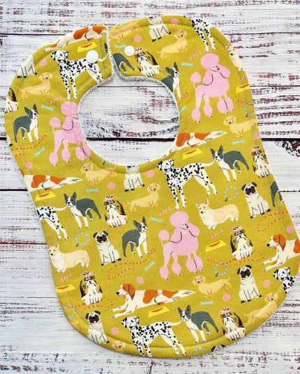 Baby Bib | Dog Bibs | Puppies | Dog Houses | Baby Boy Bibs | Spotted Dog | Neutral Nursery | Baby Gift