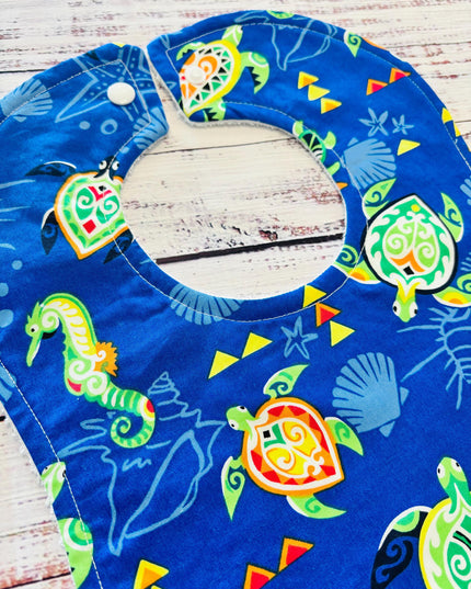 Baby Bibs - Baby Boy Bibs - Aloha Bib - Turtle Bib - Sea Turtles - Baby Shower Gift - Baby's First Christmas Gift - Baby Bib Set - Hawaiian