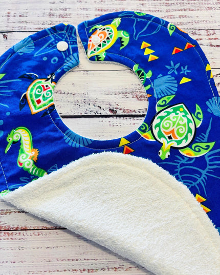 Baby Bibs - Baby Boy Bibs - Aloha Bib - Turtle Bib - Sea Turtles - Baby Shower Gift - Baby's First Christmas Gift - Baby Bib Set - Hawaiian