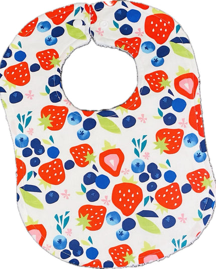 Baby Bibs - Baby Girl Bibs - Strawberry Bibs - Bibs - Strawberries - Baby Shower Gift - Baby Christmas Gift - Baby Strawberries