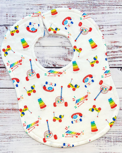 Sock Monkey Baby Bib - Baby Boy Bibs - Retro Toys Bibs - Bibs - Bibs - Baby Shower Gift - Baby Christmas Gift - Sock Monkey