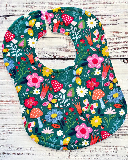 Baby Bibs - Baby Girl Bibs - Flower Bibs - Bibs - Strawberry Bib - Baby Strawberry - Baby Shower Gift - Baby Christmas Gift - Baby Gift