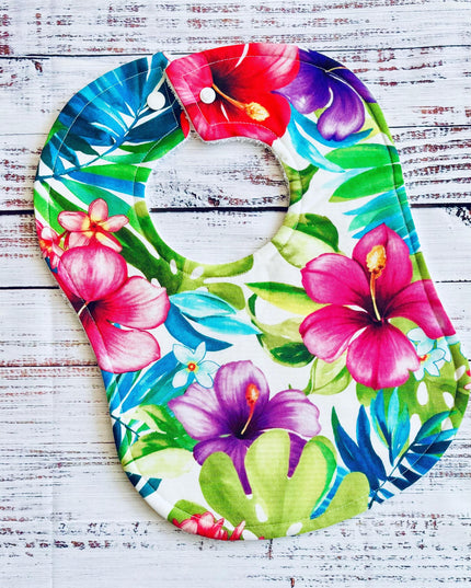 Baby Bibs - Baby Girl Bibs - Aloha Bibs - Bibs - Tropical Baby Bib - Rainbows - Baby Shower Gift - Baby Christmas Gift - Aloha Baby - Hawaii